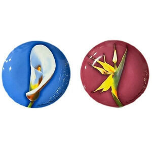 VINTAGE Givenchy Perfumes Exclusive Decorative Collectable Plates 8.5"